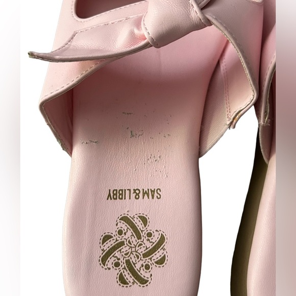 🌸 NWT!! SAM & LIBBY PASTEL PINK INDIE DOUBLE BOW SANDAL SLIDES!! 🌸 - Picture 16 of 16